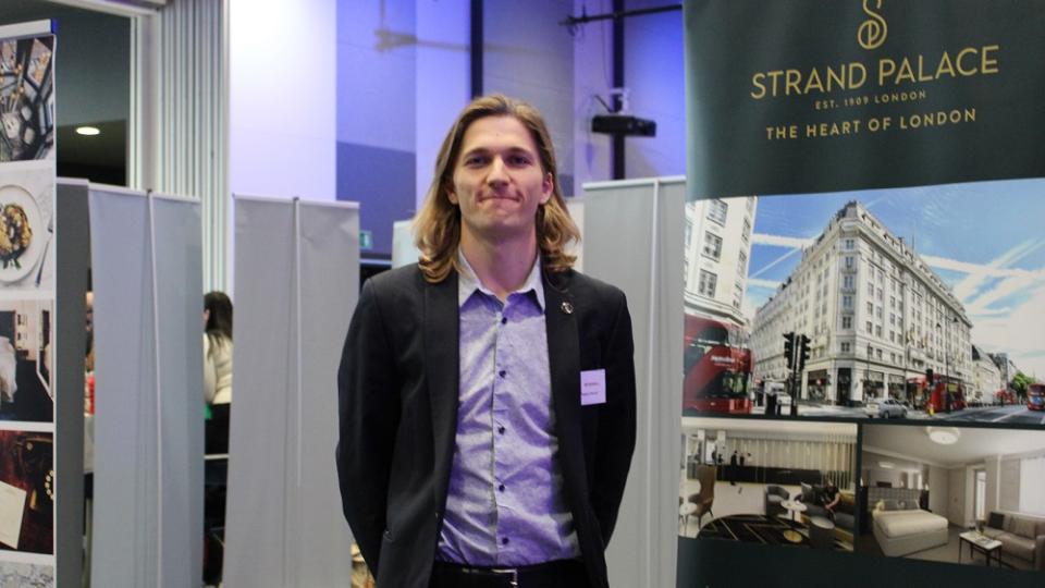 An ambassador for Strand Palace at the Part-time Jobs Fair