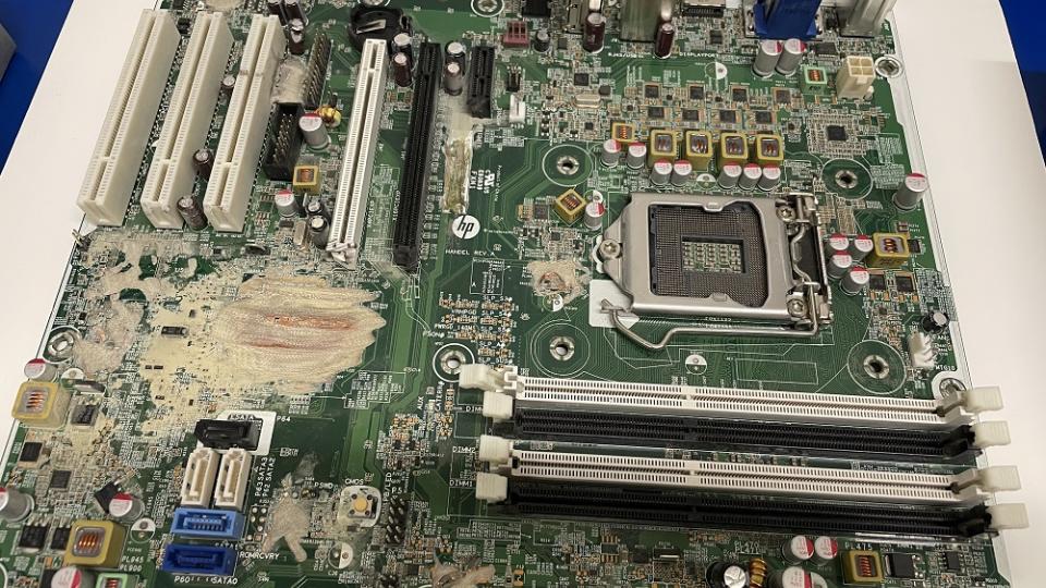 A circuit board from a laptop at the Guardian Archive