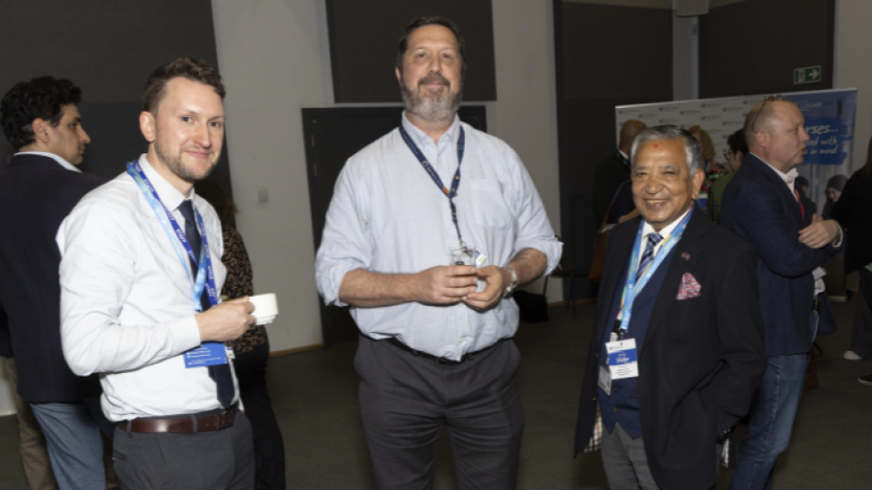 Attendees at the University of West London Construction Skills Summit, including Dr Phil Cox