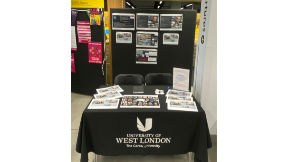 WInSTEM's stand at the University of West London Festival of Inclusion and Wellbeing