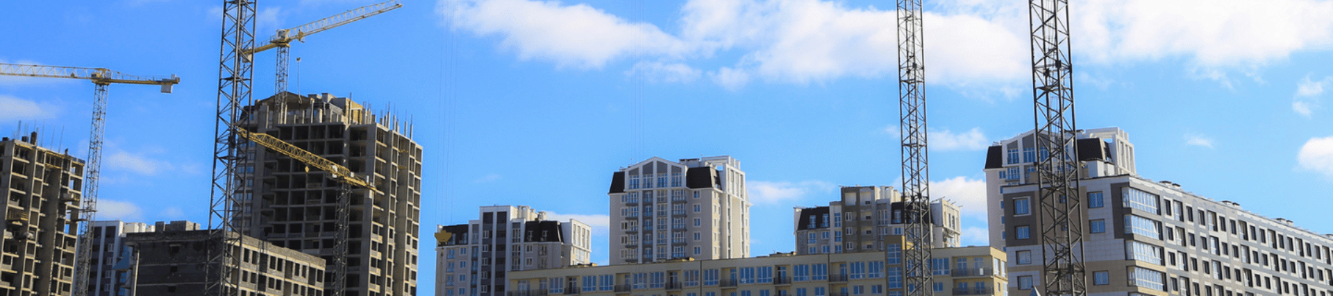 Skyline of a building site