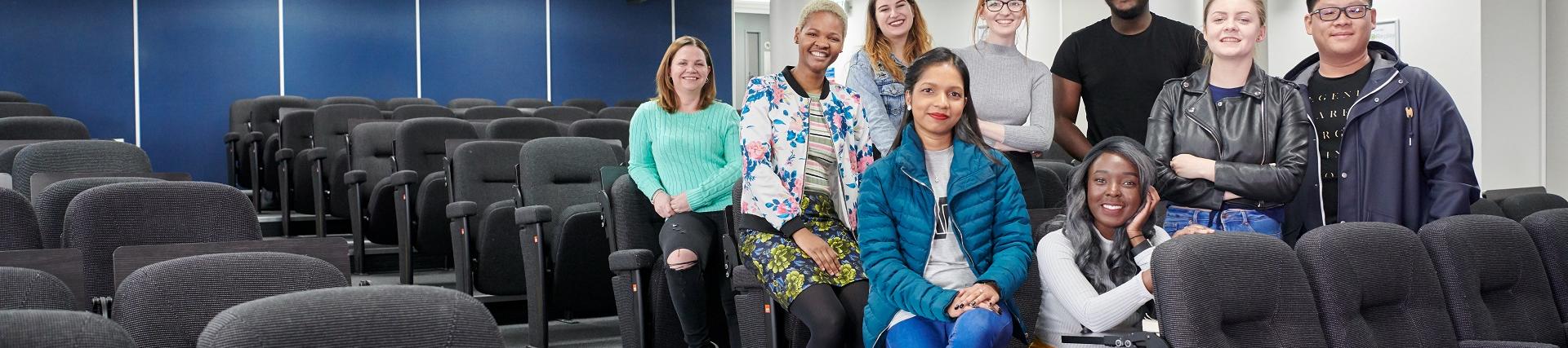 Students in lecture theatre