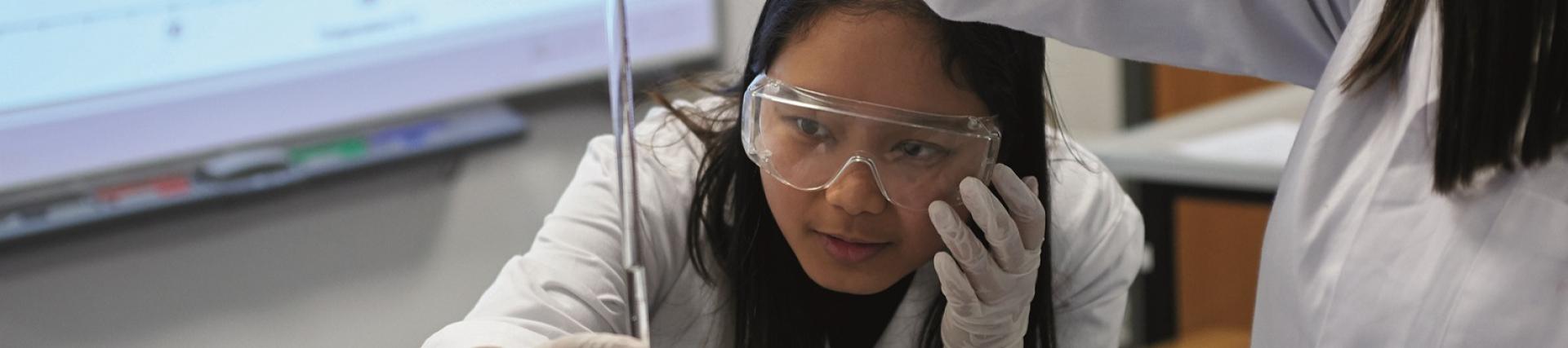 students in lab